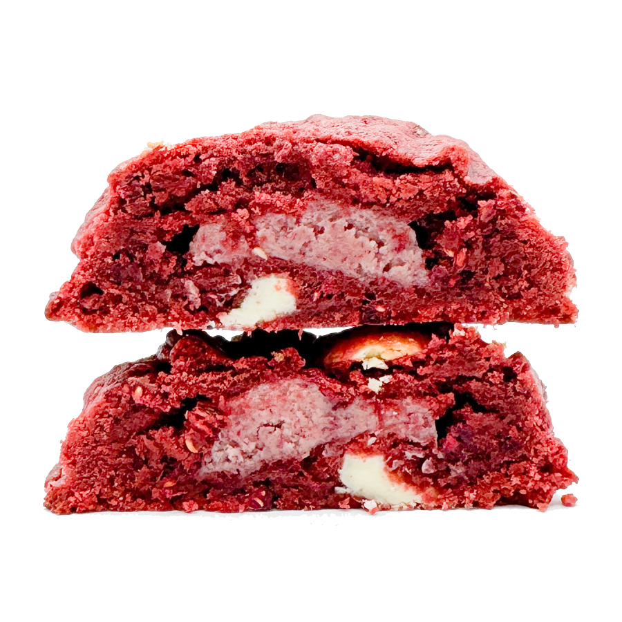 Red Velvet Raspberry White Chocolate Cookie