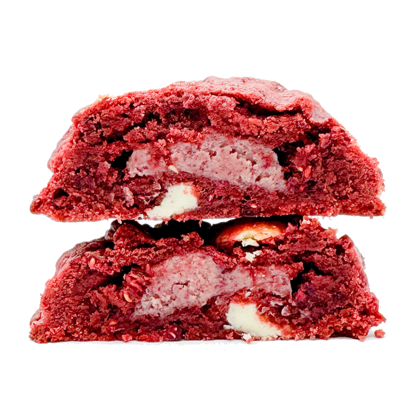 Red Velvet Raspberry White Chocolate Cookie
